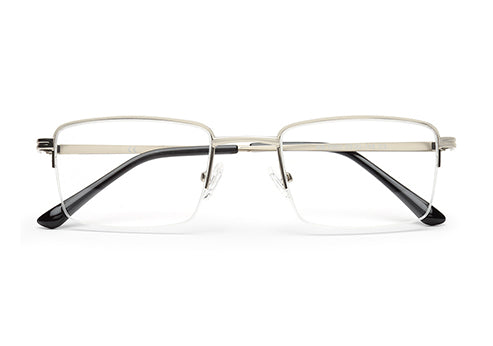 CLASSY SILVER EYEGLASSES FOR MEN