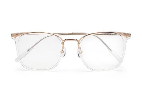 ZENITH TITANIUM TRANSPARENT GOLD WAYFARER UNISEX CHASHMA