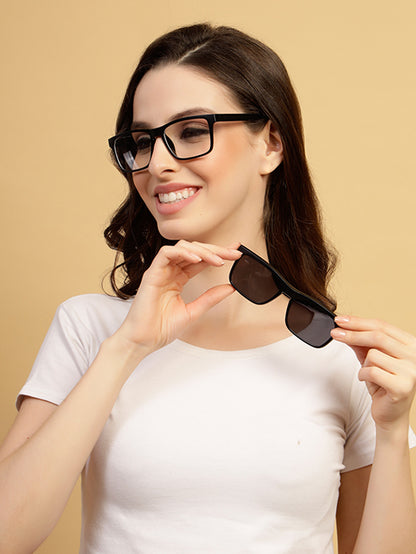Classic Black Ultralight Clip-on Spectacles