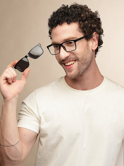 Classic Black Ultralight Clip-on Spectacles