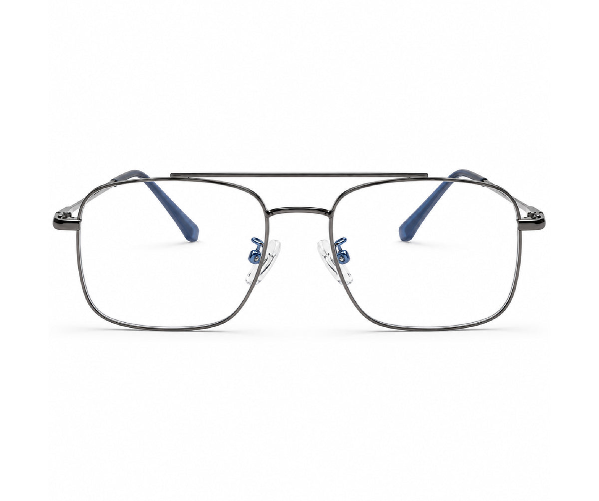 Gunmetal Square Eyeglass for Men