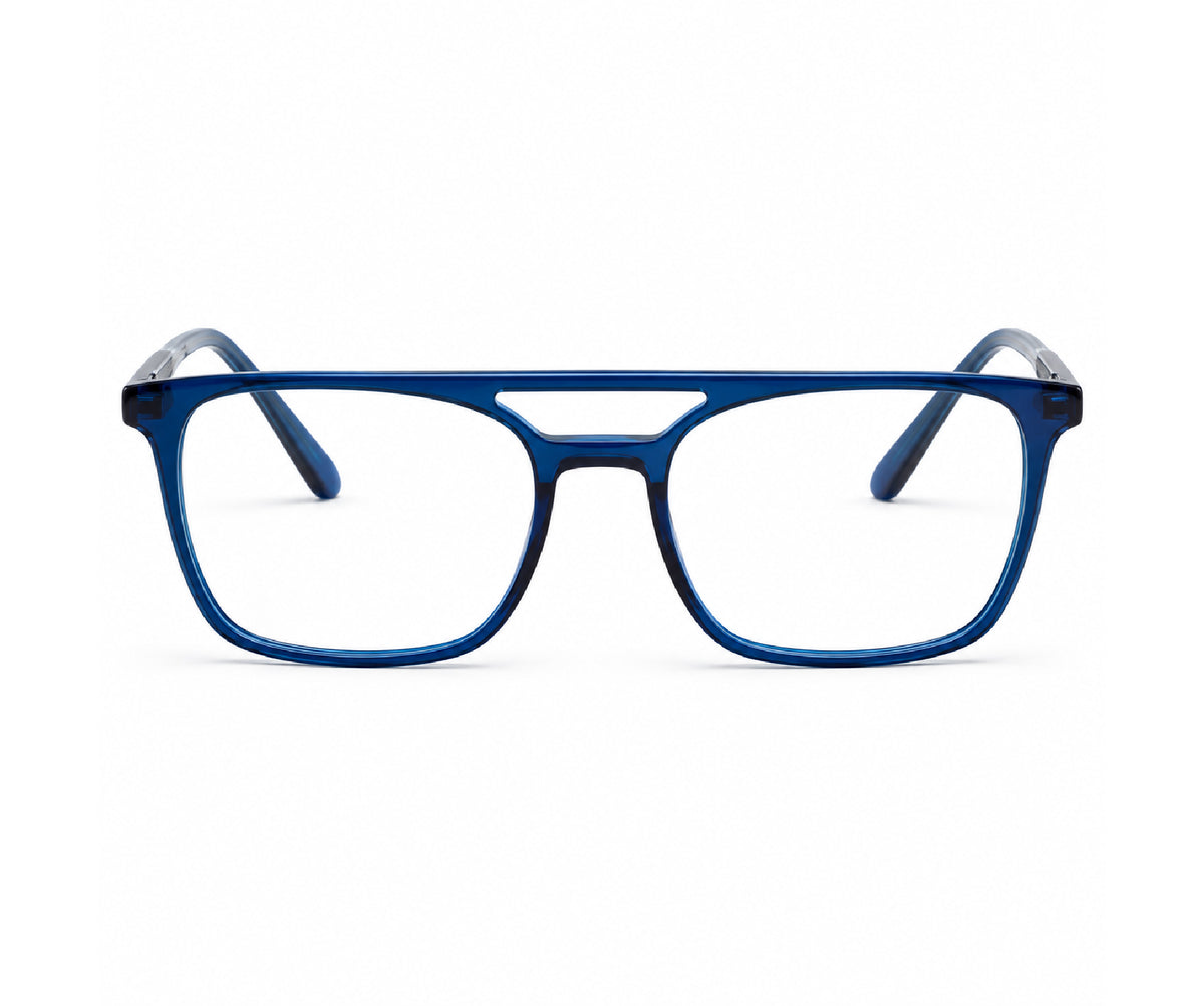 Blue MOD Aviator Style Acetate Eyeglasses Frames for Men & Women