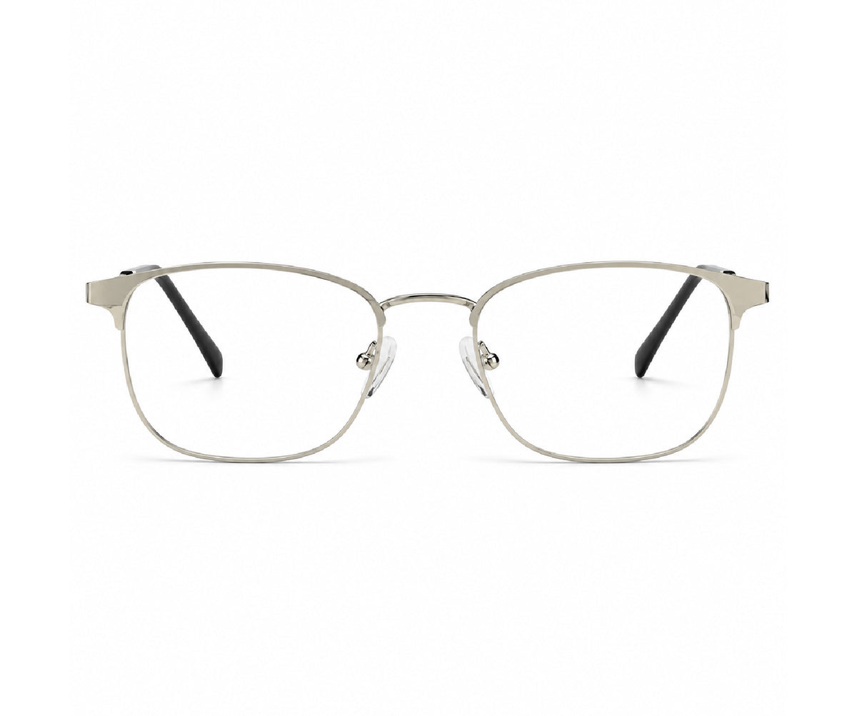SILVER CLUBMASTER UNISEX EYEGLASSES