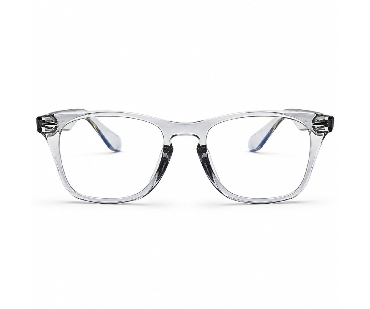 Transparent Grey Wayfarer Eyeglasses for Men and Women