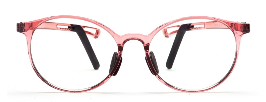 YourSpex Transparent Pink Eyeglasses Frame for Kids