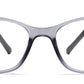 Light Grey Wayfarer Eyeglasses Full Rim TR-90 Frame for Kids