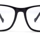 Dark Blue Square Full Rim Acetate Metal Frame for Men