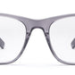 Transparent Grey Square Full Rim Acetate Frame for Men