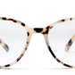 Snow Leopard Cateyes Full Rim Acetate Metal Frame for Women