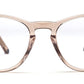 Transparent Light Brown Cat Eye Glasses Frames with Full Rim Acetate