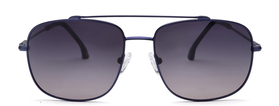 Blue Squared full Rim Metal Sunglasses For Men