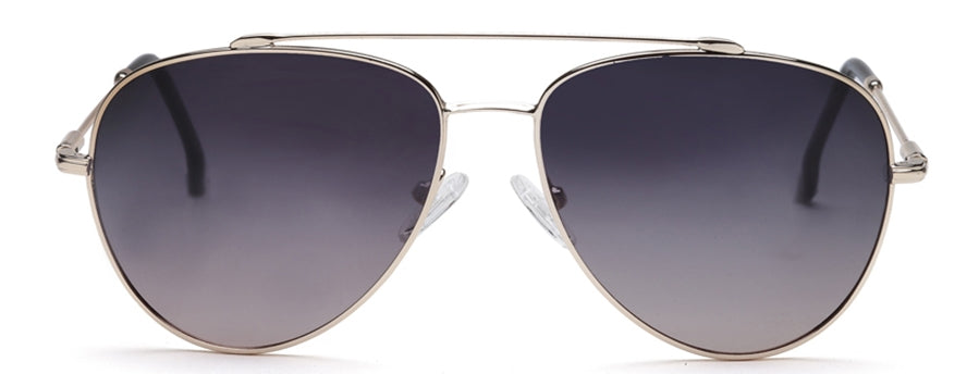 Golden Aviator Full Rim Metal Sunglasses