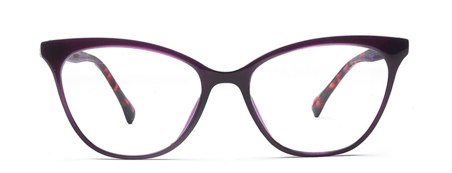 Dark Blue Cat Eye Full Rim Acetate Glasses Frame