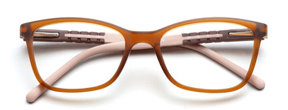 Light Brown Wayfarer Spectacles Full Rim TR-90 Frame for Kids