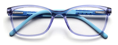 Light Blue Wayfarer Glasses Full Rim TR-90 Frame for Kids