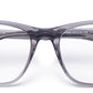 Transparent Grey Square Full Rim Acetate Frame for Men