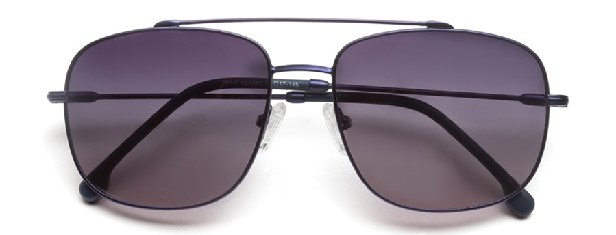 Blue Squared full Rim Metal Sunglasses For Men