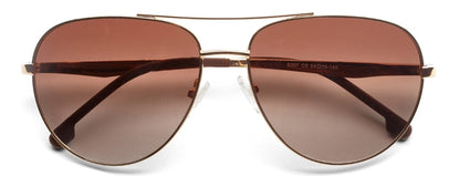 Golden Aviator Full Rim Metal Sunglasses