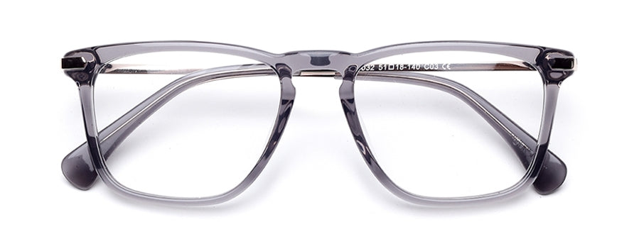 Light Green Wayfarer Full Rim Acetate Metal Frame for Men