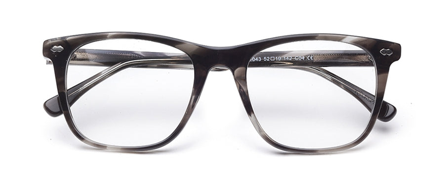 Brown Tort Square Full Rim Acetate Frame for Men