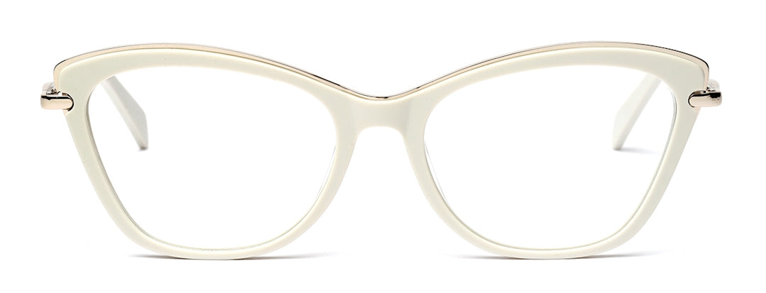 White Cateye Frames