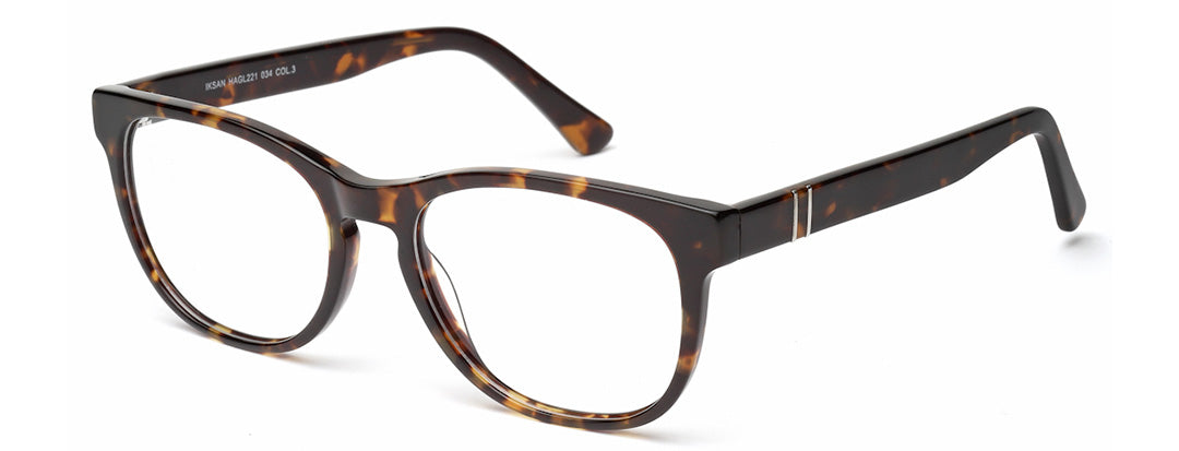 Tort Acetate Oval Unisex Frame