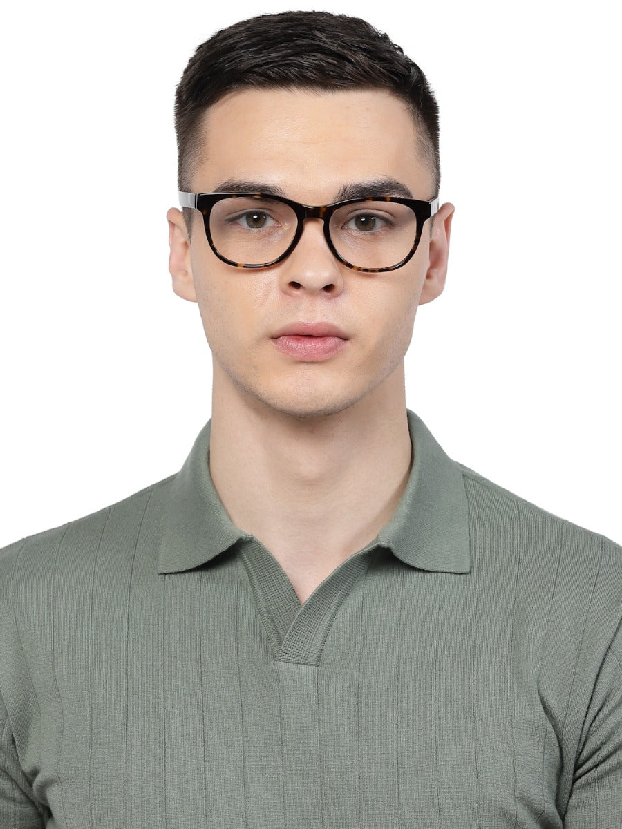 Tort Acetate Oval Unisex Frame