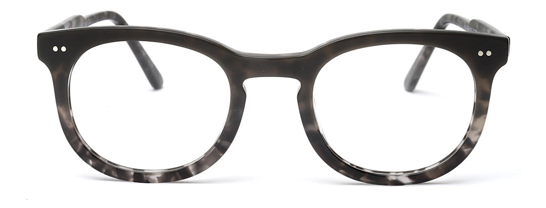 Unisex Retro Round Actetate Frame