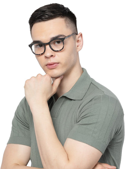 Unisex Retro Round Actetate Frame