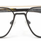 Metallic Black Square Specs Frame