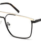 Metallic Black Square Specs Frame