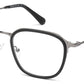 Black Layered Silver Metallic Number Glasses