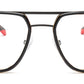 Tort & Black Framed Square Glasses