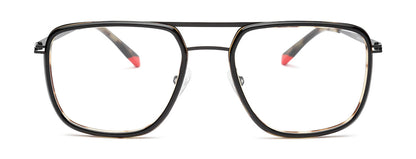 Tort & Black Framed Square Glasses