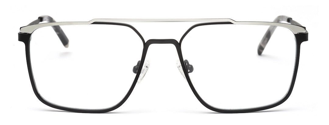 Stylish Sleek Black & SIlver Frame