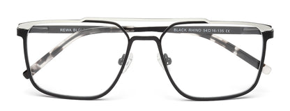 Stylish Sleek Black & SIlver Frame