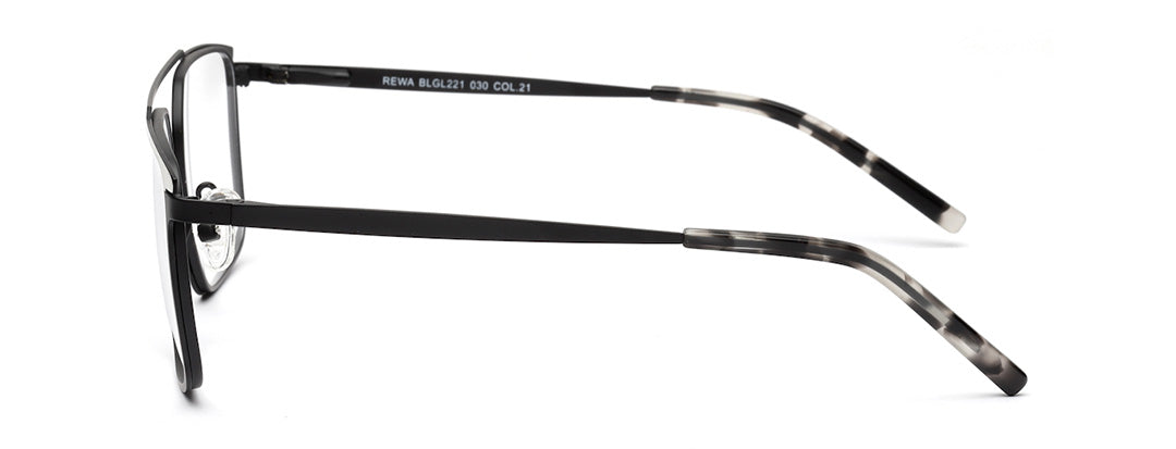 Stylish Sleek Black & SIlver Frame