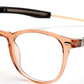 YourSpex Light Brown Wayfarer Spectacles for Kids