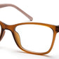 YourSpex Wayfarer Spectacles Frame for Children in Brown Color