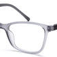 Light Grey Wayfarer Eyeglasses Full Rim TR-90 Frame for Kids