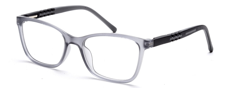 Light Grey Wayfarer Eyeglasses Full Rim TR-90 Frame for Kids