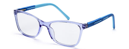 Light Blue Wayfarer Glasses Full Rim TR-90 Frame for Kids