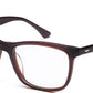 Dark Brown Rectangle Full Rim Acetate Eyeglass Frame for Men