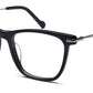 Dark Blue Square Full Rim Acetate Metal Frame for Men