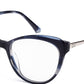 Green Cateyes Full Rim Acetate Metal Frame for Women