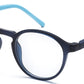 YourSpex Oval Shape Glasses Frame for Children in Blue Color