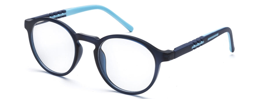 YourSpex Oval Shape Glasses Frame for Children in Blue Color