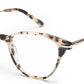 Snow Leopard Cateyes Full Rim Acetate Metal Frame for Women