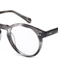 Dark Grey Tort Clubmaster Full Rim Acetate Clear Glasses Frames Women