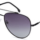 Black Aviator Full Rim Metal Sunglasses